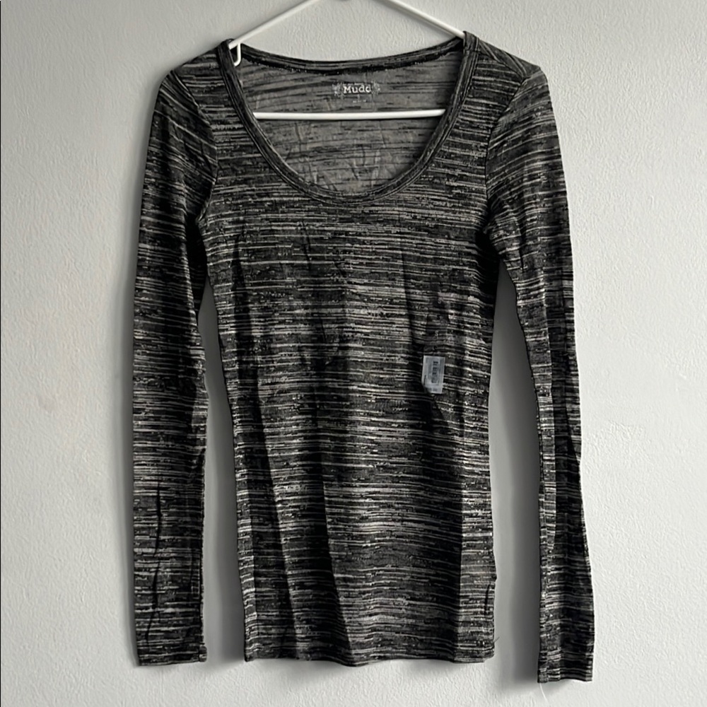 Women's Black Long Sleeve Top